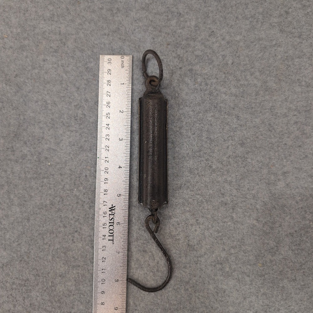 c. 1900 P.S. & W. Co. Antique Brass Spring Scale 25lb Star Logo Primitive Tool - Picture 7 of 7